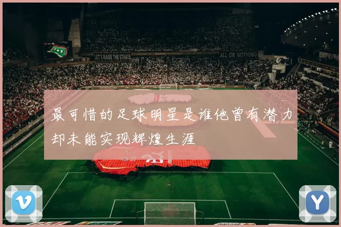 最可惜的足球明星是谁他曾有潜力却未能实现辉煌生涯